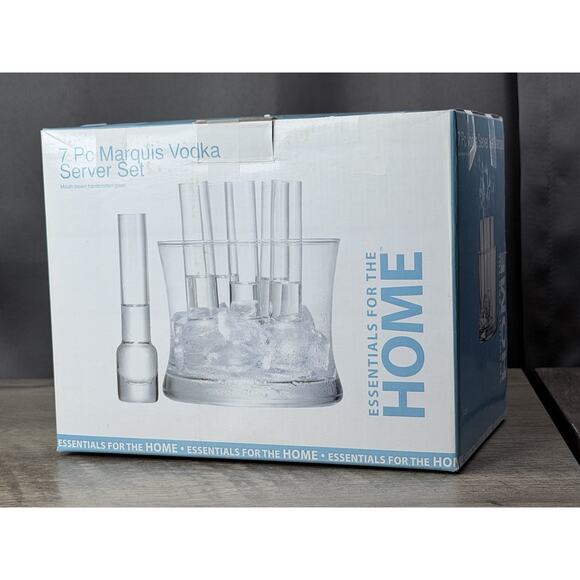 Crystal Vodka Glass Shot Set Service for 6 Colony Glass Handmade in Turkey 4.5in - Picture 4 of 4